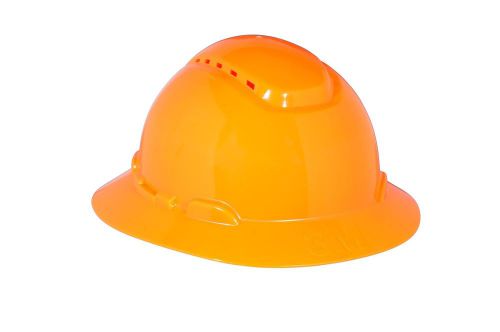 3m full brim hard hat h-806v 4-point ratchet suspension vented orange for sale