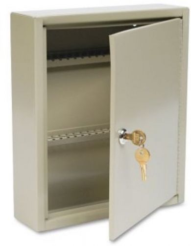 SteelMaster - Uni-Tag Key Cabinet, 60-Key, Steel, Sand - 10 5/8 X 3 X 12