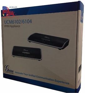 New Grandstream UCM6104 4-Port FXO IP PBX Appliance Up to 45 Concurrent Calls