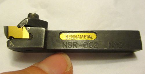 Kennametal Lathe Turning Tool Holder w/ Carbide Insert. NSR-062 NA9. 3/8&#034; Diamet