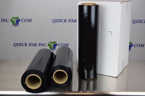 18&#034; x 64ga x 1500&#039; Black Opaque Hybrid80 Pallet Stretch Wrap - $46 per Case