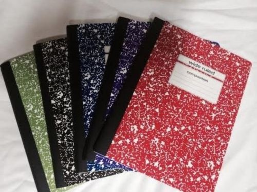 Staples Assorted Colors Composition Book 9 ? in x 7 ? in (4 pack)