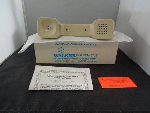 Lot of 3 Walker Equipment Hearing Aid-Compatible Handsets W3-K-CM IvoryAshPearl