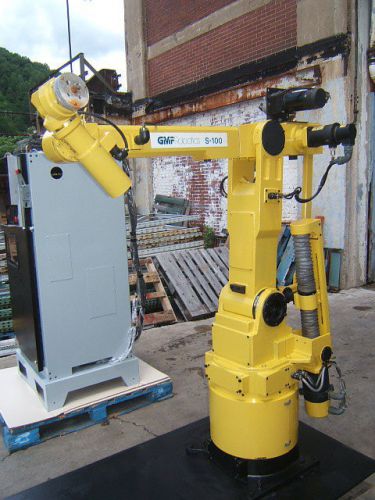 1986 gmf fanuc welding robot arm + controller cable teach pendant f-4350 s-100 for sale