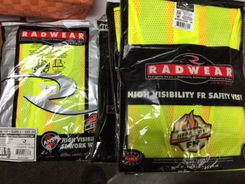 12  RADIANS RADWEAR HIGH VISIBILITY CLASS 2 SAFETY VEST MESH  2x and 4x lot