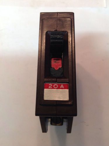 Wadsworth 1 pole 20 amp breaker 120 volt PERFECT CONDITION   Free shipping