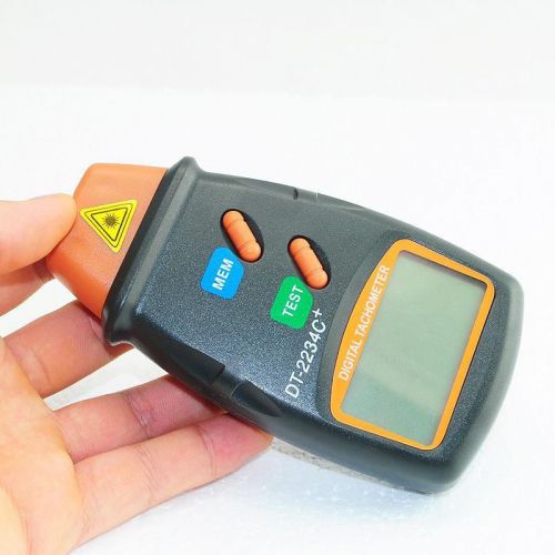 Digital LCD Laser Photo Tachometer Non-Contact RPM Meter Measuring Tool +Bag AA