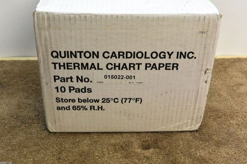 QUINTON ECG EKG Paper Z-Fold Full Case 10 Pks 2180 Shts # 015022-001 Cardiology