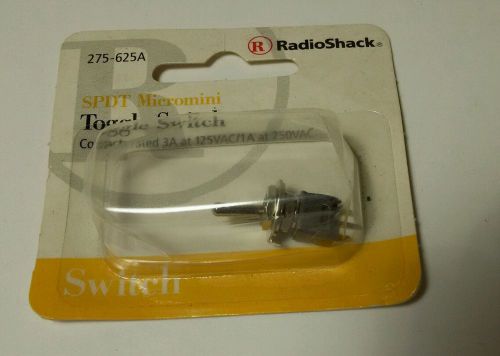 RadioShack SPST Micro-Mini Toggle Switch No. 275-624 A New in Original Packaging