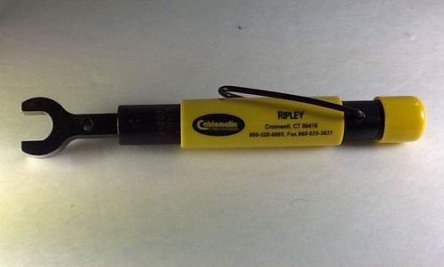 Ripley tw207 torque wrench 7/16&#034; for f connectors for sale