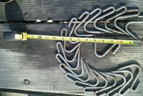 Lot of 19 meat poultry hooks stainless