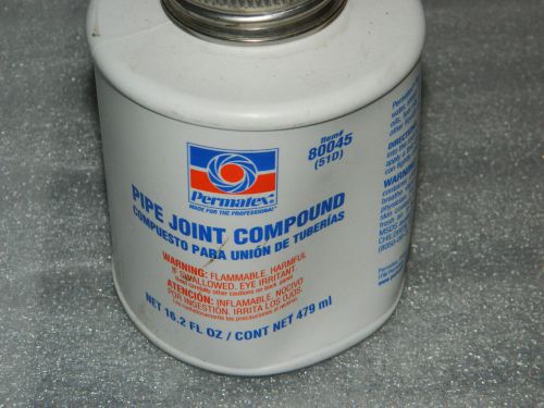BRAND NEW PERMATEX 80045 (51D) PIPE JOINT COMPOUNT 16.2 oz. BOTTLE