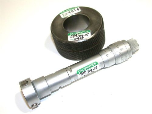 Mitutoyo 1.200- 1.400&#034; holtest inside bore .0002&#034; micrometer w/master calibrated for sale