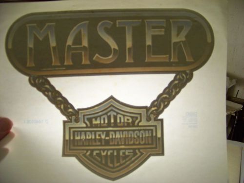 &#034;Harley Davidson Master&#034; Transfer (Iron-on heat transfer only)