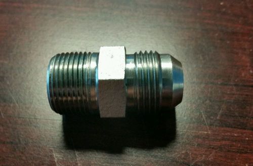 2404-12-12 3/4&#034; JIC 37 Degree Male Tube x 3/4&#034; MPT Steel Connector