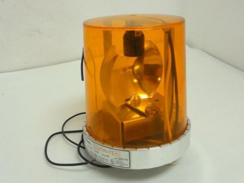 156728 Used, Federal Signal 121S-120A Incandescent Rotating Beacon Amber 120V