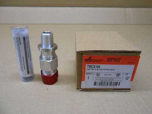 1 NIB CROUSE HINDS TMCX165 1/2&#034; TERMINATOR CABLE FITTING FOR HAZARDOUS LOCATIONS