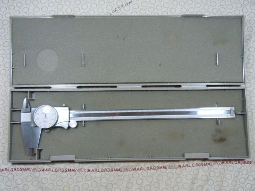MITUTOYO 505-677 ANALOG DIAL 12 INCH CALIPER WITH STORAGE CASE- 380275.