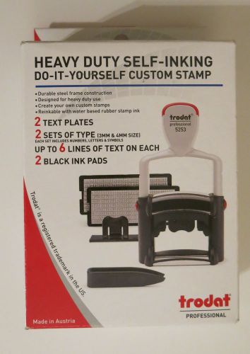 Trodat 5253 Professional Heavy Duty Self-inking Do-It-Yourself Custom Stamp