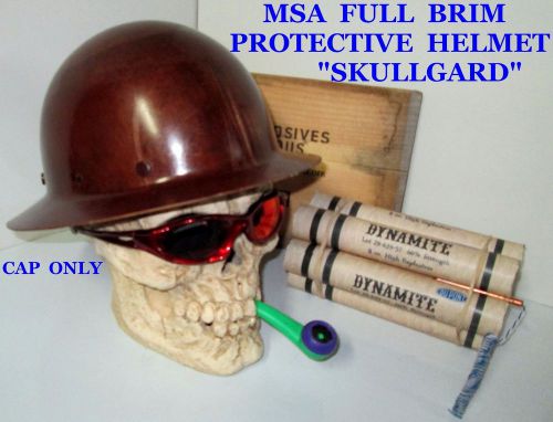 Vintage msa skullgard construction full brim protective hard hat / helmet for sale