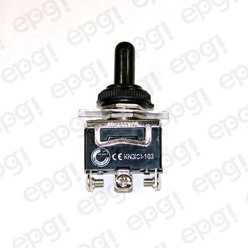 Toggle switch momentary spdt 3p c/o (on)-off-(on) screw w/boot cvr#661850/665001 for sale