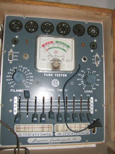 Superior TW 11 Tube Tester in Wooden case Nice Shape Working