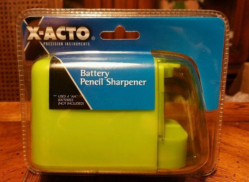X-ACTO BATTERY POWERED ELECTRIC PENCIL SHARPENER - DESKTOP - GREEN NEW IN BOX