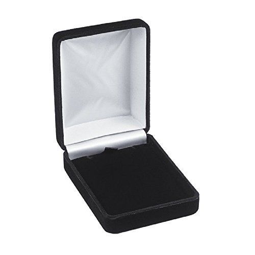 4 Necklace Pendant Gift Boxes Jewelry Displays Black