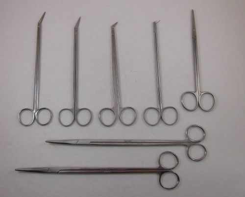 Surgical scissors set - angled / 7 pcs.