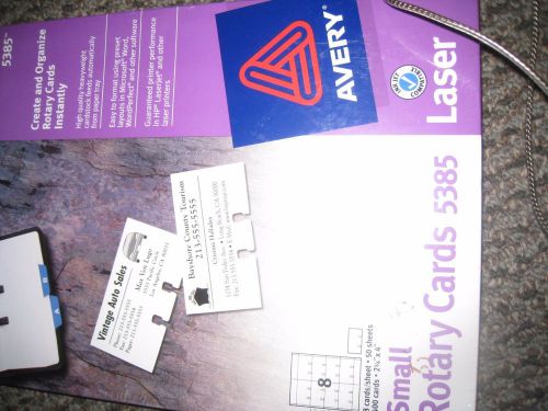Avery Laser/Inkjet Rotary Cards, 2 1/6 x 4, 8 Cards/Sht, 400 Cards/Box (AVE5385)