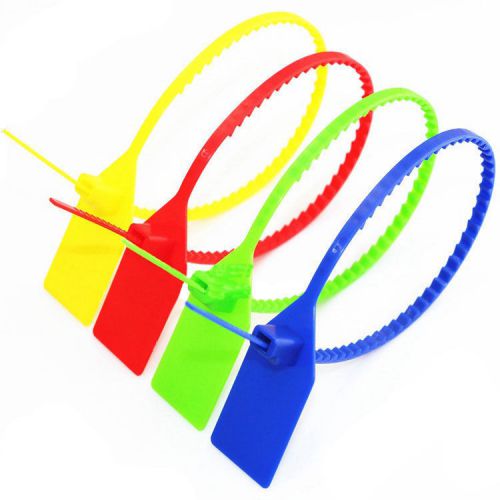 Hot sell 50 pcs woven plastic security seal security signs coal logistics 350mm for sale