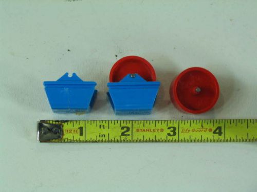 Kornylak mini-rollers lot of 120 sets  wheel and bracket 1&#034; material conveyer for sale