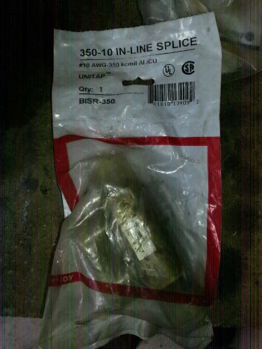 New burndy bisr-350 #10 awg-350kcmil al9cu multi-tap insulated connector for sale