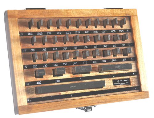 Precision gage block 36 pc set grade 3 chuan brand mfg 1956 direct free shipping for sale