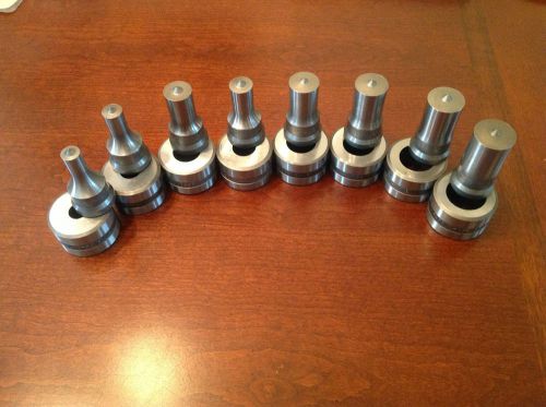 8-set ironworker round tooling for edwards, cst, piranha iw&#039;s for sale