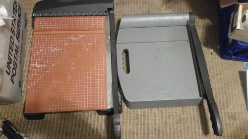 lot of  (2)    X-Acto Paper Cutter  12&#034;