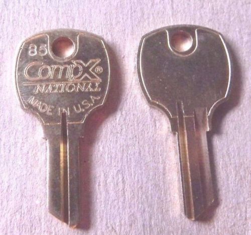 2 compx national  5 wafer key blanks- d8785- also known as ilco ro7 - new style for sale