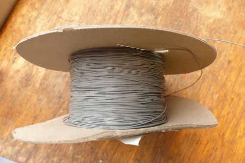 Silver Plated Copper PTFE Wire Cable 30AWG 0,3MM Gray HQ 10 meters