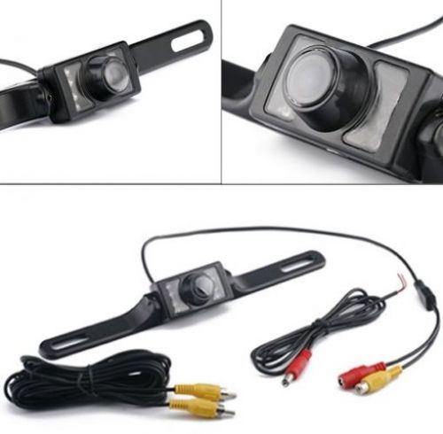 Hde waterproof rearview backup license plate color vehicle camera reverse night for sale