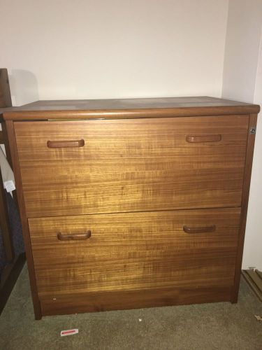 wood filing cabinet