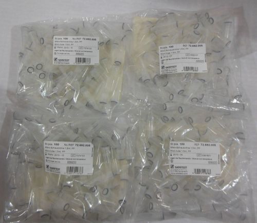 Sarstedt 72.692.005 1.5 ml screw cap microtube pp 400 tubes for sale