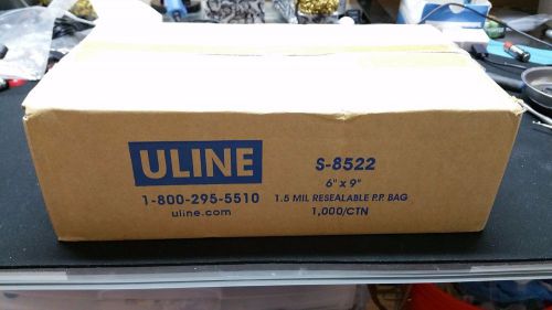 500 6&#034;x9&#034; Polypropylene Resealable Bags