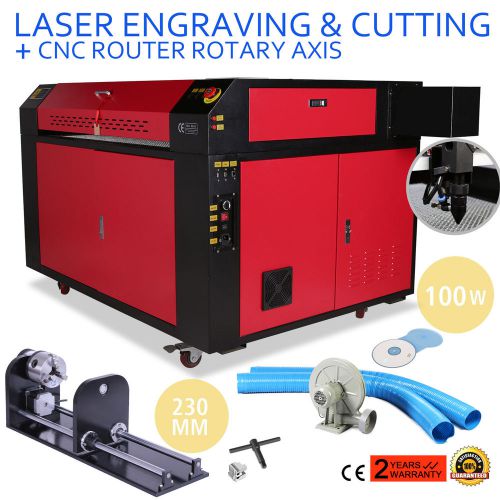 100w Co2 Laser Engraver 1000mm/S Rotary Axis 3-Jaw Usb Disk Cutting A-Axis