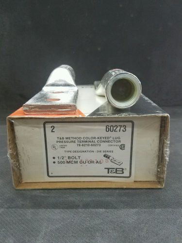 Thomas &amp; betts 60273 pressure terminal connector price is for 2 pc per box for sale