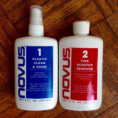 novus plastic polish Kit Of Two, 8 oz Each #1 &amp; 2
