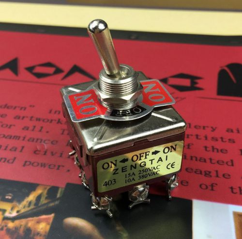 Ac 250v 15a ac380v 10a 12 terminal 3 position on/off/on 4p2t toggle switch new for sale
