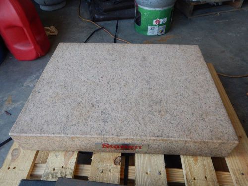 Starrett 947695 crystal pink granite surface plate 24&#034; x 18&#034; grade b toolroom for sale