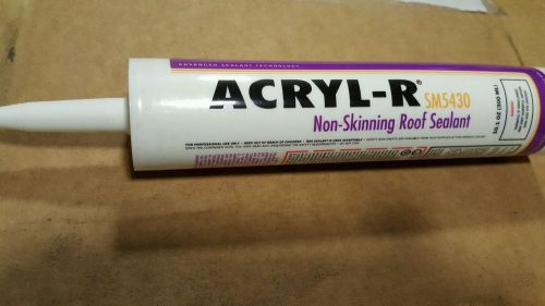 ACRYL-R Non Skinning Butyl Caulking. White. Case of 30 Tubes. SM5430.