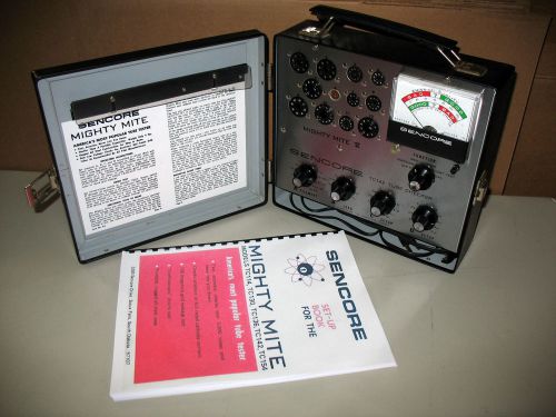 Sencore TC 142 Tube Tester MIGHTY MITE V + Manual Repaired Calibrated Tested VGC