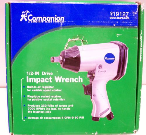 Xlf13 sears companion pneumatic 1/2 inch drive impact wrench for sale